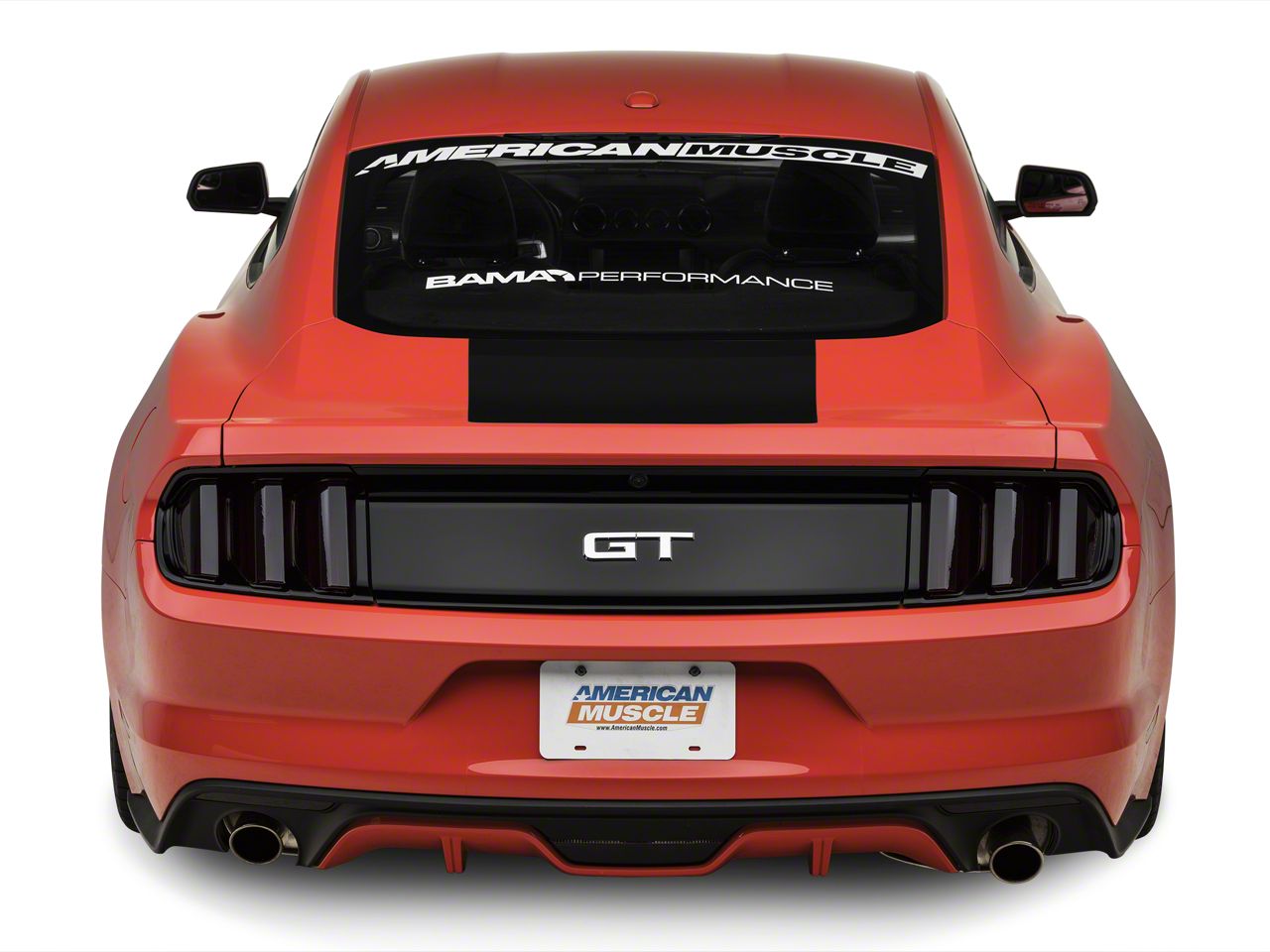 SEC10 Mustang Rear Decklid Accent Decal; Gloss Black 389561 (1523