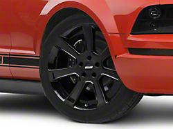 S197 Saleen Style Gloss Black Wheel; 20x9; 30mm Offset (05-09 Mustang)