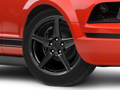 Saleen Style Gloss Black Wheel; 19x8.5 (05-09 Mustang GT, V6)