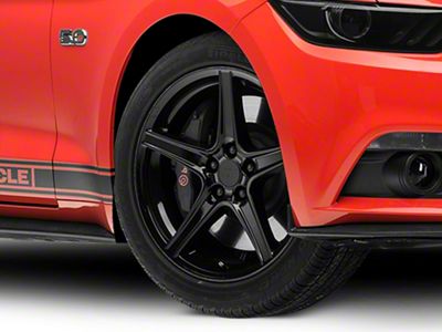 Saleen Style Gloss Black Wheel; 19x8.5 (15-23 Mustang EcoBoost w/o Performance Pack, V6)