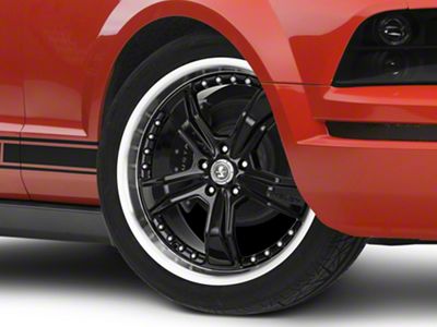 Shelby Razor Gloss Black Wheel; 20x9; 24mm Offset (05-09 Mustang)