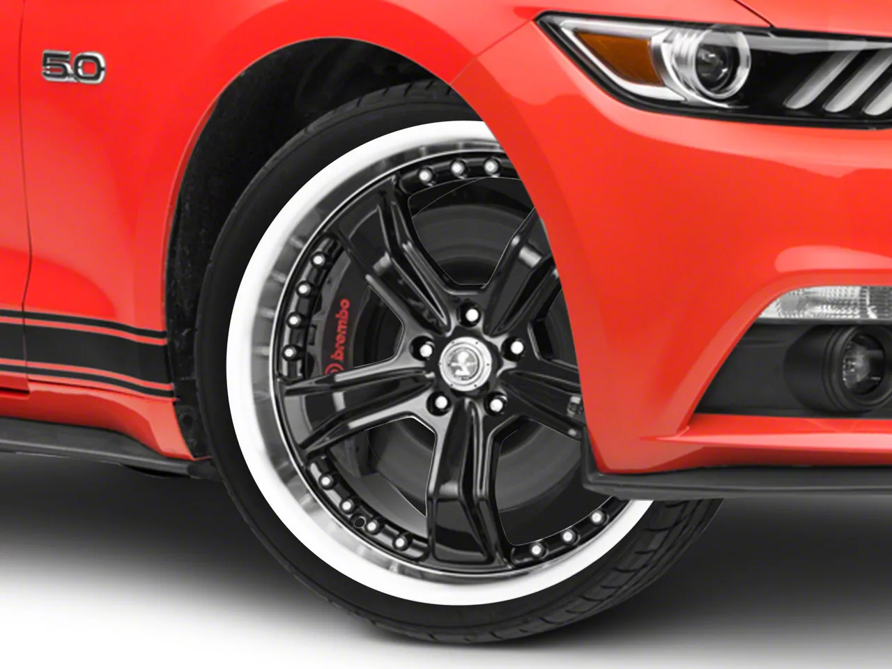Shelby Mustang Razor Gloss Black Wheel; 20x9; 24mm Offset