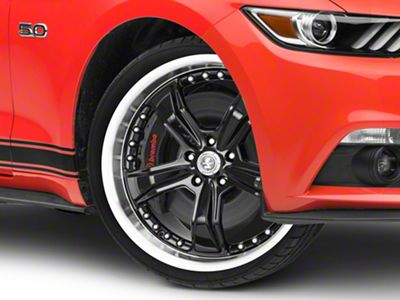 Shelby Razor Gloss Black Wheel; 20x9; 24mm Offset (15-23 Mustang GT, EcoBoost, V6)