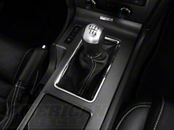 SpeedForm Premium Black Leather Shift Boot; White Stitching (10-14 Mustang w/ Premium Package)