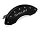 MGP Brake Caliper Covers with Shelby Snake Logo; Black; Front and Rear (05-09 Mustang GT, V6)