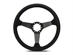 3-Spoke Steering Wheel; Black Suede (84-04 Mustang)