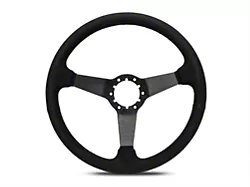 3-Spoke Steering Wheel; Black Suede (84-04 Mustang)