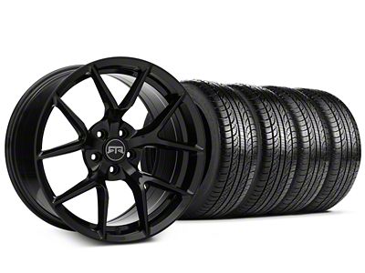 19x9.5 RTR Tech 5 Wheel & Pirelli All-Season P Zero Nero Tire Package (15-23 Mustang GT, EcoBoost, V6)