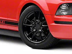 Track Pack Style Gloss Black Wheel; 18x9 (05-09 Mustang GT, V6)
