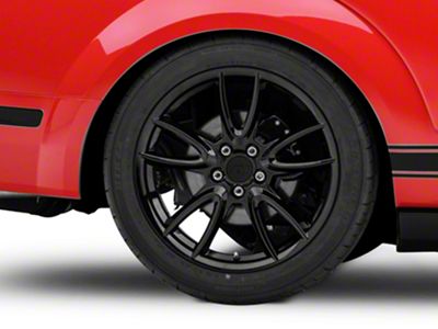 Track Pack Style Gloss Black Wheel; Rear Only; 19x10; 48mm Offset (05-09 Mustang)