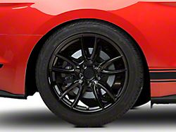 Track Pack Style Gloss Black Wheel; Rear Only; 19x10; 48mm Offset (15-23 Mustang GT, EcoBoost, V6)