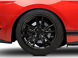 Track Pack Style Gloss Black Wheel; Rear Only; 19x10 (15-23 Mustang GT, EcoBoost, V6)