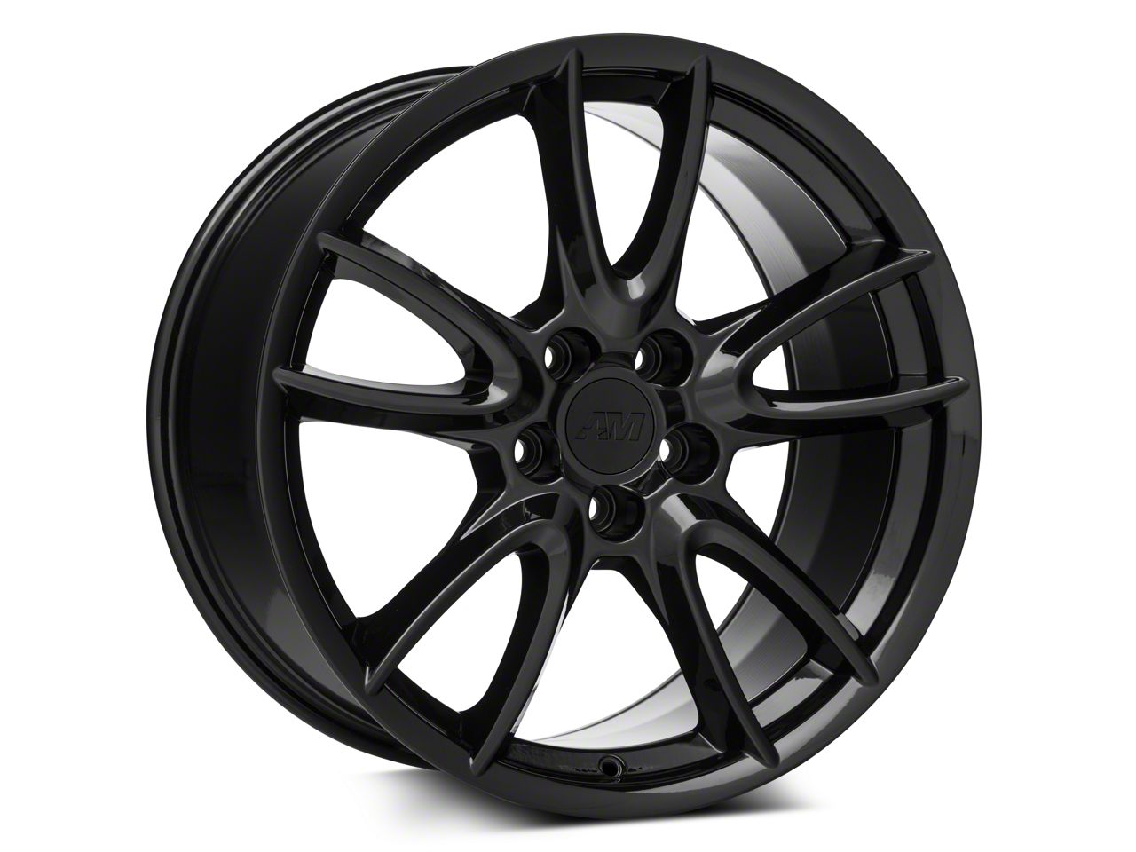 GT500 19号　WedsSpot Mustang Track Pack Style Gloss Black Wheel; 19x8.5; 48mm