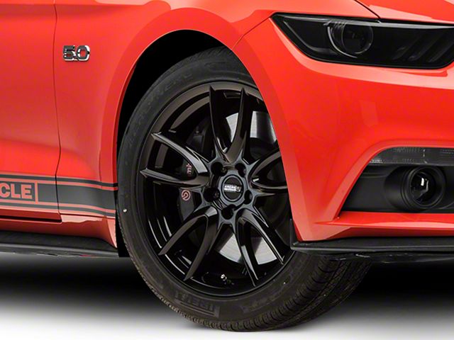 Track Pack Style Gloss Black Wheel; 19x8.5 (15-23 Mustang GT, EcoBoost, V6)