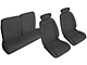 OPR Front and Rear Sport Seat Upholstery; Black (90-91 Mustang Hatchback)