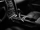 SpeedForm Premium Black Leather Shift Boot; Dual White Stripe (05-09 Mustang GT, V6)