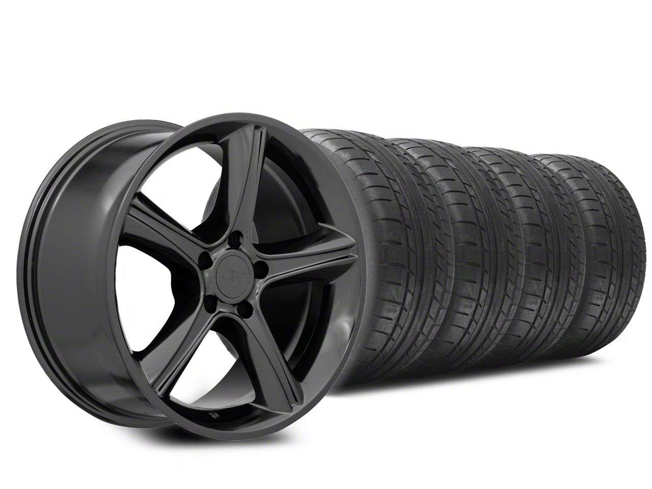 mst Mustang 18x9 2010 GT Premium Style Wheel & Mickey Thompson