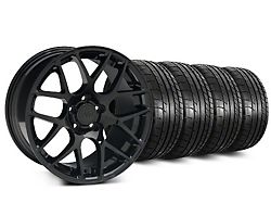 Staggered 19x8.5/10 AMR Wheel and Mickey Thompson Street Comp Summer Tire Package (15-23 Mustang GT, EcoBoost, V6)