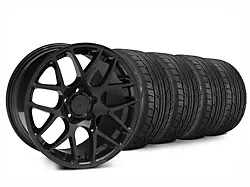 AMR Black Wheel and NITTO NT555 G2 Tire Kit; 20x8.5 (15-23 Mustang GT, EcoBoost, V6)