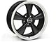 Bullitt Black Wheel and Sumitomo Maximum Performance HTR Z5 Tire Kit; 18x8 (05-10 Mustang GT; 05-14 Mustang V6)