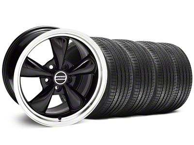 Bullitt Black Wheel and Sumitomo Maximum Performance HTR Z5 Tire Kit; 18x8 (94-98 Mustang)