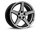 Saleen Style Black Chrome Wheel; Rear Only; 18x10 (94-98 Mustang)