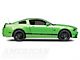 Staggered Laguna Seca Style Black Wheel and NITTO INVO Tire Kit; 19x9/10 (05-14 Mustang)