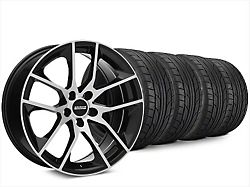 20x8.5 Magnetic Style Wheel & NITTO High Performance NT555 G2 Tire Package (15-23 Mustang GT, EcoBoost, V6)