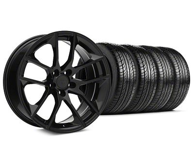 19x8.5 Magnetic Style Wheel & Pirelli All-Season P Zero Nero Tire Package (05-14 Mustang)