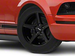 Saleen Style Gloss Black Wheel; 18x9; 30mm Offset (05-09 Mustang GT, V6)