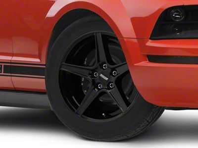 Saleen Style Gloss Black Wheel; 18x9; 30mm Offset (05-09 Mustang GT, V6)