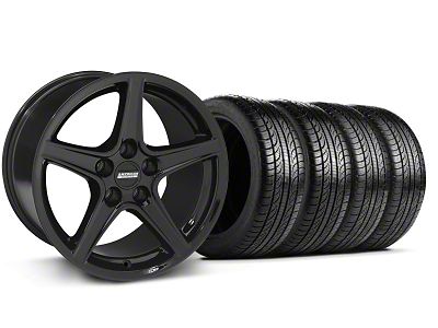 19x8.5 Saleen Style Wheel & Pirelli All-Season P Zero Nero Tire Package (05-14 Mustang GT, V6)