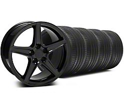 19x8.5 Saleen Style Wheel & Sumitomo High Performance HTR Z5 Tire Package (05-14 Mustang GT, V6)