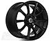 Staggered Super Snake Style Black Wheel and NITTO INVO Tire Kit; 20x9/10 (05-14 Mustang)