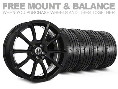 Shelby Super Snake Style Black Wheel and Mickey Thompson Tire Kit; 20x9 (05-14 Mustang)