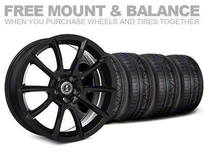 Shelby Super Snake Style Black Wheel and NITTO INVO Tire Kit; 20x9 (05-14 Mustang)