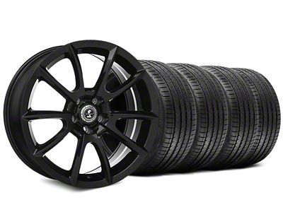 Shelby Super Snake Style Black Wheel and Sumitomo Maximum Performance HTR Z5 Tire Kit; 20x9 (15-23 Mustang GT, EcoBoost, V6)