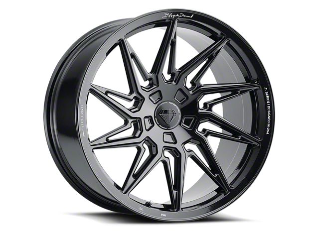 Fp Wheel Blaque Diamond Wheels Charger BD-F20 Gloss Black FP Wheel; Left ...