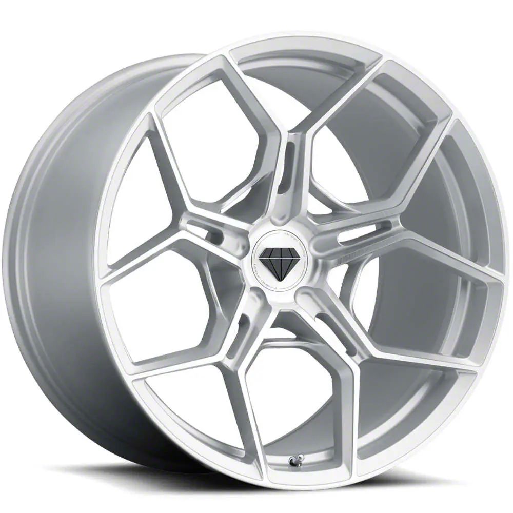 Blaque Diamond Wheels Camaro BD-F25 Silver with Brush Face
