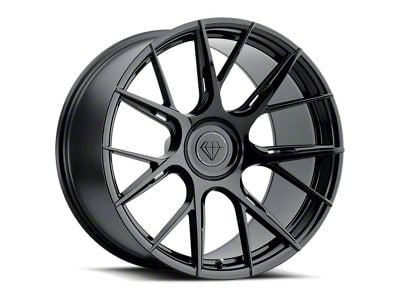 Blaque Diamond Wheels BD-F18 Gloss Black SDP Wheel; Rear Only; 20x11; 35mm Offset (93-02 Camaro)