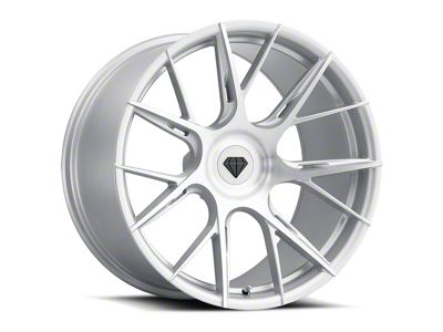 Blaque Diamond Wheels BD-F18 Silver with Brush Face DP Wheel; Rear Only; 20x11; 35mm Offset (93-02 Camaro)