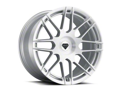Blaque Diamond Wheels BD-F12 Silver with Brush Face SDP Wheel; Rear Only; 20x11; 35mm Offset (16-24 Camaro)