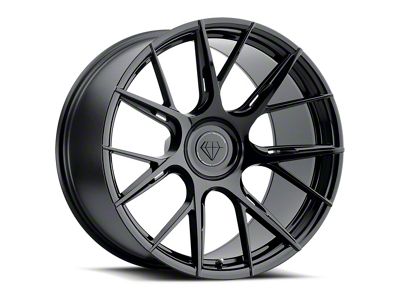Blaque Diamond Wheels BD-F18 Gloss Black DP Wheel; 20x10; 25mm Offset (16-24 Camaro)