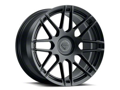 Blaque Diamond Wheels BD-F12 Satin Black FP Wheel; 20x9; 30mm Offset (17-23 AWD Challenger)