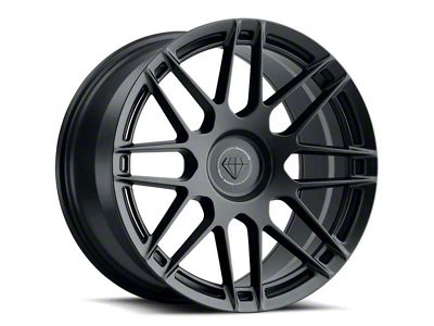 Blaque Diamond Wheels BD-F12 Satin Black FP Wheel; 20x9; 40mm Offset (17-23 AWD Challenger)