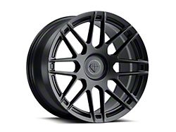 Blaque Diamond Wheels BD-F12 Satin Black FP Wheel; 20x9; 40mm Offset (05-13 Corvette C6)