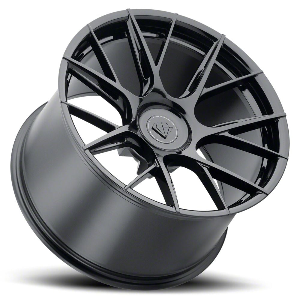 Blaque Diamond Wheels Corvette BD-F18 Gloss Black FP Wheel; 20x9