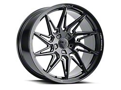 Blaque Diamond Wheels BD-F20 Gloss Black FP Wheel; Left Directional; 20x9; 40mm Offset (05-13 Corvette C6)