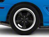 Deep Dish Bullitt Gloss Black Wheel; Rear Only; 18x10; 24mm Offset (94-98 Mustang)