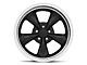 Deep Dish Bullitt Gloss Black Wheel; Rear Only; 18x10 (94-98 Mustang)